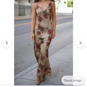 Promesa Rose Print Maxi Dress